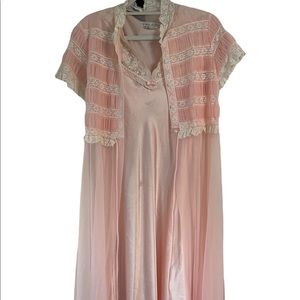 Oscar de la Renta for Neiman Marcus pink night gown from the 80s